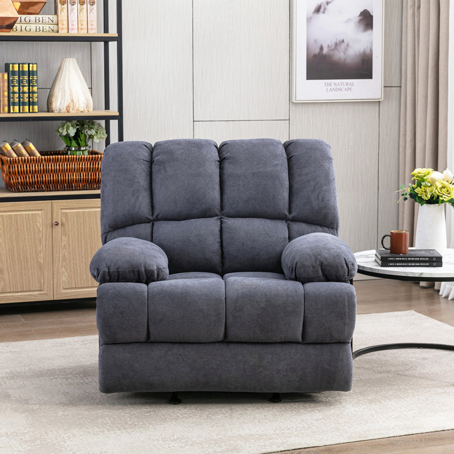 Batholo Manual Glider Upholstered Recliner